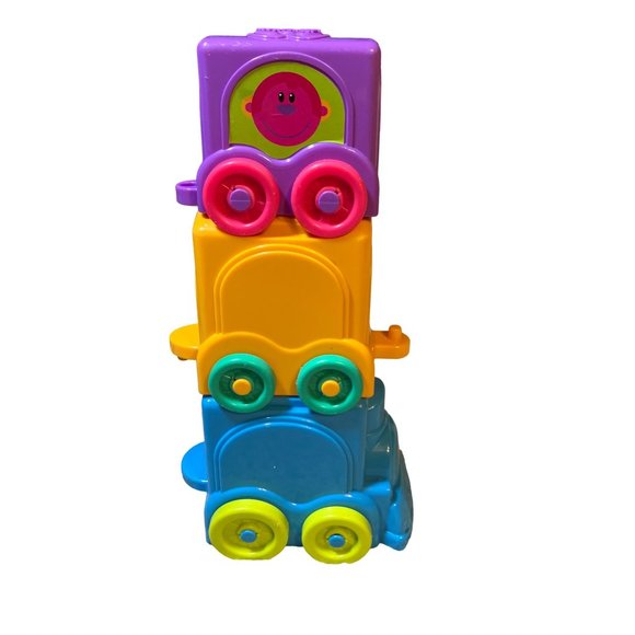 Fisher Price Mattel Stack and Roll Choo Choo Stackable Nesting Toddler Toy Train - Picture 10 of 11